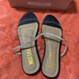 Miss Lola Rhinestone Sandals